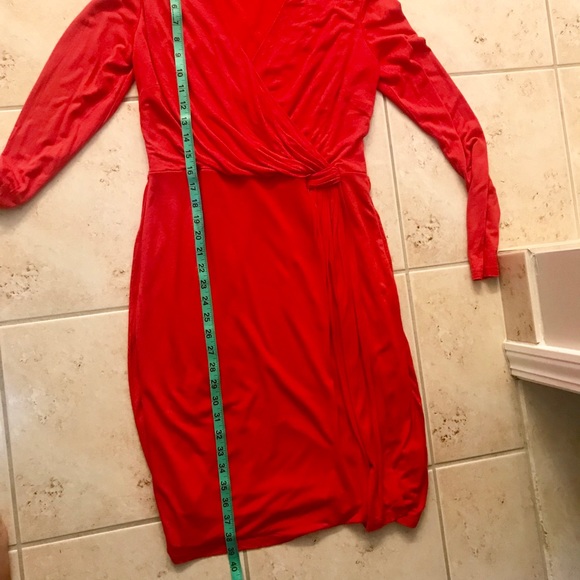 Red Boden faux wrap dress size 10 - Picture 5 of 7